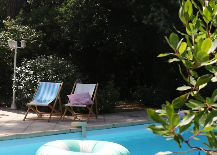 Villa Maison Calme Avec Piscine Privee, Golfs, Lac Et Plages